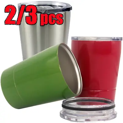 $20.69 • Buy 2/3pcs Stainless Steel Tumbler Mini Thermal Travel Mug Hot Cold Coffee Cup