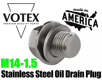 Stainless Steel Engine Oil Drain Plug (M14 X 1.5 MM) • $17.99