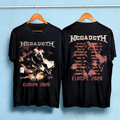 Megadeth European Tour - American Heavy Metal Band Double Sided T-shirt • $17.99