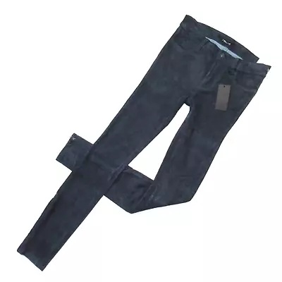 NWT J Brand Nubuck Super Skinny In Twilight Blue Suede Leather Pants 24 • $120