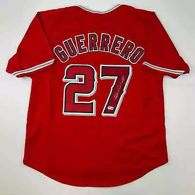 Autographed/Signed Vladimir Vlad Guerrero Los Angeles LA Red Jersey Beckett COA • $149.99