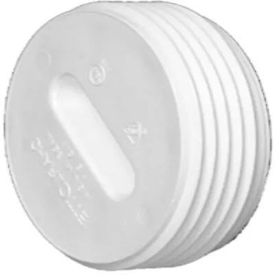 $10.99 • Buy Charlotte Pipe  Schedule 40  4 In. MPT   X 4 In. Dia. Hub  PVC  Clean-Out Plug