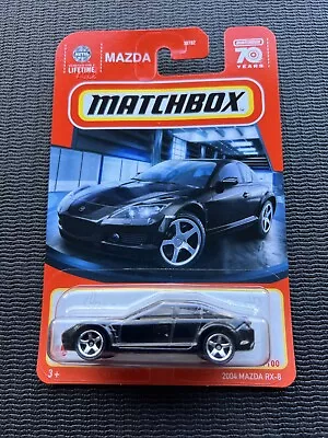 Matchbox 2004 Black Mazda RX-8 70 Year Anniversary Rotary-powered Sports Car • $14.95