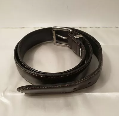 Men's Leather Work Belt Dickies Casual Dark Brown  Size 40 Great Shape • $23.33