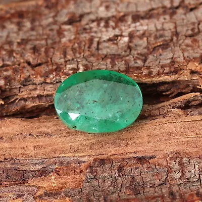 1.58 Ct Certified Natural Emerald Zambia Oval Cut Faceted 9x7  MM Loose Gemstone • $19.99