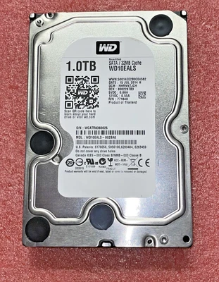 £43.68 • Buy Western Digital WD10EALS-002BA0 1000GB 1TB 3.5'' SATA / 32MB/7200RPM Hard Drive