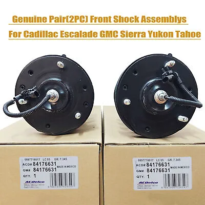 $510 • Buy Genuine Pair Front Shock Assemblys For Cadillac Escalade GMC Sierra Yukon Tahoe