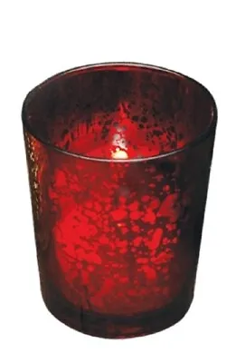 Biedermann & Sons Glass Votive Holder Rustic Red (HJ187RD) • $13