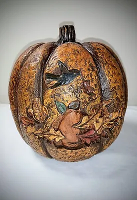 Decorative Resin Pumpkin Thanksgiving/Fall Theme 6 1/2  Tall • $15.99