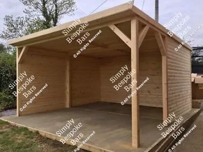 Wooden Shelter / Vaping Smoking Shelter Area - All Sizes Made  • £1350