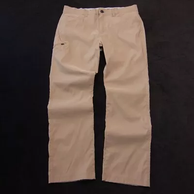 Orvis Tech Pants Mens XL 36x30 Beige Hiking Fishing Water Repellent Stretch • $18.90