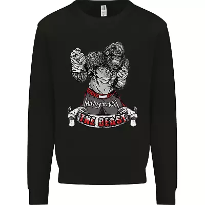 Muay Thai The Beast MMA Mixed Martial Arts Mens Sweatshirt Jumper • $26.51