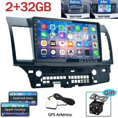 Carplay For Mitsubishi Lancer 2007-2012 10.1  Android 12.0 Car Stereo Radio GPS • $179.99