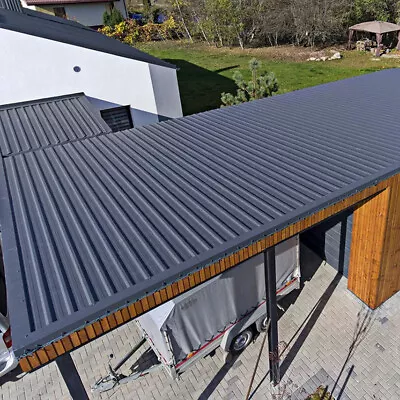 12x Roof Panel Cladding Galvanized Roofing Sheets Metal Profile Corrugated Sheet • £59.95