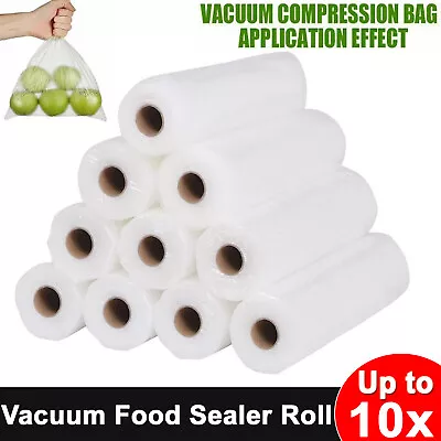 28CMx5M Vacuum Sealer Bags Rolls Food Magic Seal Food Storage Bags Great Saver • $26.49