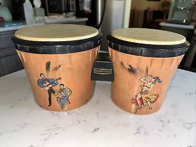 Vintage 1960s Emenee Toy Bongo Drums Made In USA • $25