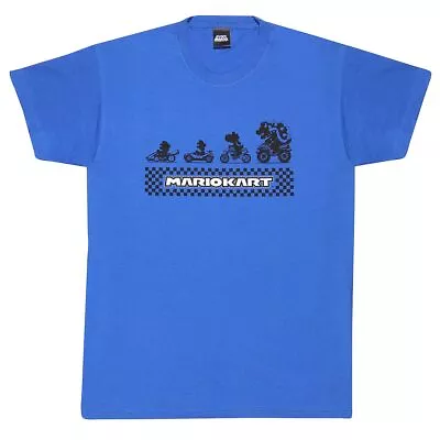 Nintendo Super Mario - Silhouette Unisex Navy T-Shirt Ex Ex Large -  - H777z • £12.46