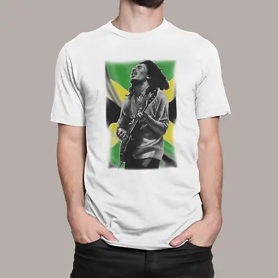 £9.99 • Buy Bob Marley Inspired T Shirt Jamaica Flag Reggae Adults Kids
