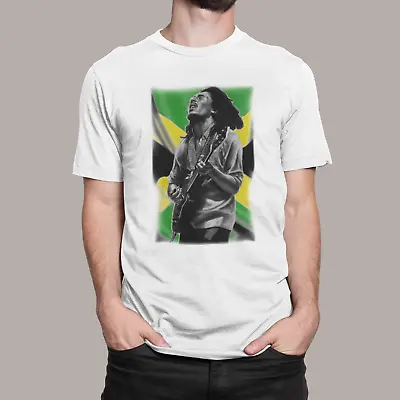 Bob Marley Inspired T Shirt Jamaica Flag Reggae Adults Kids • £8.99