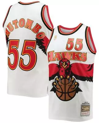 Dikembe Mutombo Atlanta Hawks 1996-97 White Throwback Swingman Jersey • $35.99