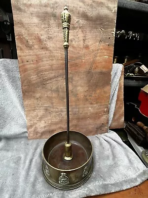 Fireplace 4th Queens Own Hussars Army Artillery Shell Trench Art Poker Stand 54 • £195