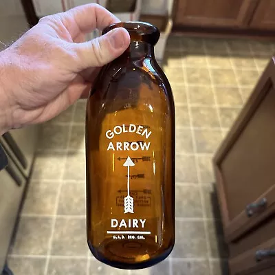 Golden Arrow Dairy ACL Quart Milk Bottle San Diego California CA • $19.99