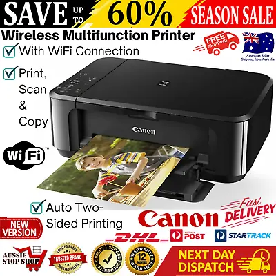 $118.97 • Buy Canon Pixma Home MG3660 Inkjet Printer All In One Print A4 Photo Document Wi-Fi
