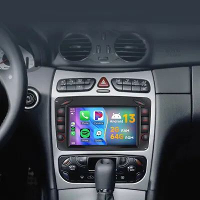 Android 13 Autoradio For Mercedes Benz CLK W209 W203 W463 W208 GPS Carplay 2+64G • $129.99
