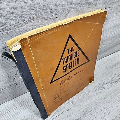 1941 Triangle Speller School Old Vintage Book Poor Condition Has Fragile Pages 2 • $10.79