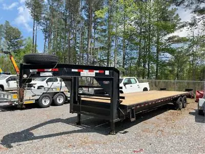 2022 Bluff City Fabrication 30' TA 14K Gooseneck Ramp Equipment Trailer Bidadoo • $2025