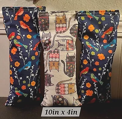 Rice Heating Pad Microwave Hot Or Cold Therapy Bag Small 10 X4   20+ Patterns • $14.99