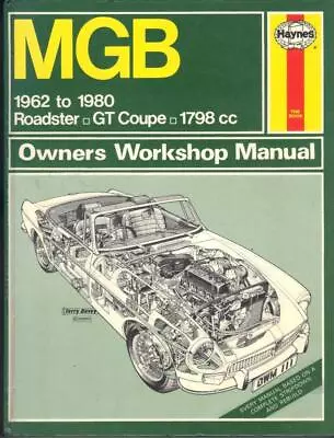 Mg Mgb Roadsterconvertiblemgb Gt Coupe Haynes Workshop Manual 1962-1980 • $20.35