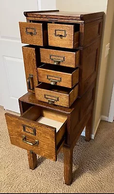 Antique 1909 Yawman And Erbe Stackable File Cabinet Oak Wood Mission Style • $1150