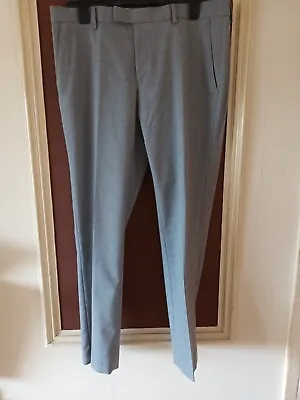River Island Mens Grey Trousers And Waistcoat Wedding/Interview Size 34S • £15