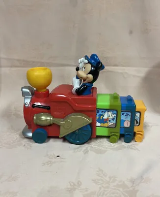 Vintage Mattel Disney Clubhouse Mickey Mouse Expandable Train Musical TESTED • $25