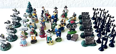 IRS Pewter MINIATURE FIGURES VICTORIAN & PRAIRIE Hand Painted 54 Piece Lot • $14.99