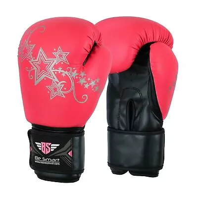 Pink Boxing Gloves Ladies Kids Sparring Gym Training MMA Girl Mitts 4-16Oz • $29.56