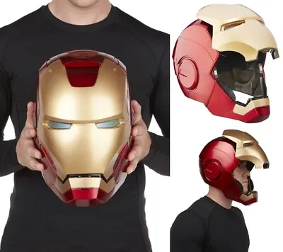 Avengers Iron Man Full Head LED Helmet Tony Stark Mask Action Figure Model Toys • $79.98