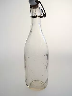 Blob Top Glass Beer Bottle H G Ingram Chester PA Delaware Co With Wires Stopper • $6.99