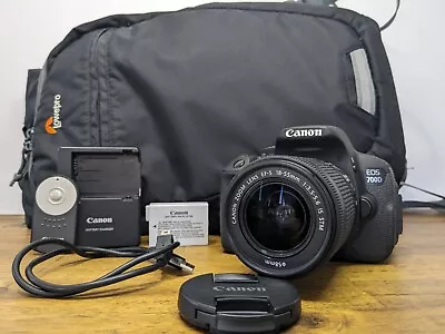 Canon EOS 700D DSLR Camera + EF-S 18-55mm IS STM Lens Kit - Low Shutter Count! • $399
