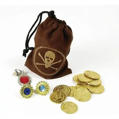 Bristol Novelty Pirate Pouch Coins & Jewellery Fancy Dress Accessory • £7.49