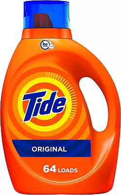 Tide Laundry Detergent Liquid Soap High Efficiency Original Scent 64 Loads • $33.11