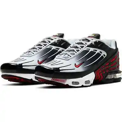 Nike Air Max Plus 3 III White/University Red Black Bred 2023 Retro NEW • $199.95