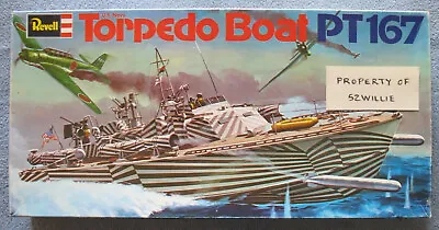 $50 • Buy Revell 1/72 PT167 US Navy Elco Torpedo Boat  Zebra Scheme  Unstarted Kit