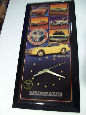 Rare 1/10000 Jebco 1994 Mustang 30th Anniversary Plaque Clock • $41