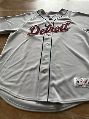 Majestic Authentic Detroit Tigers Ivan Rodriguez #7 Jersey Mens Sz 48 Sewn • $34.99