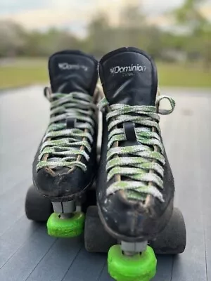 Vintage Black Dominion Roller Skates Men's Size 7 & Women's Size 8 • $55