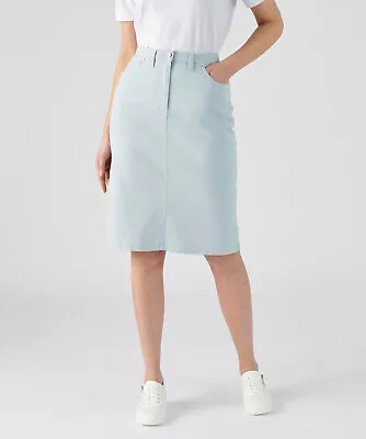 Cotton Stretch Skirt Damart Women Straight On The Waistline • £23.99