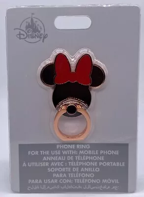 Disney Parks Minnie Mouse Rose Gold Mobile Phone Ring Stick On Holder Grip NEW • $17.99