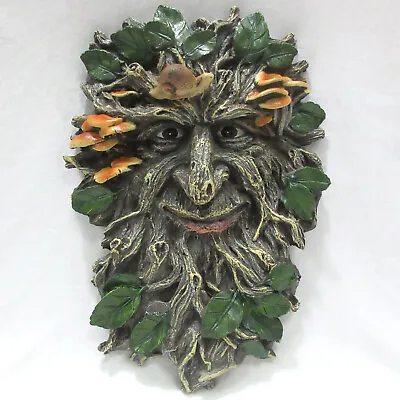 TREE ENT GARDEN WALL PLAQUE LARIX Tree Spirit Greenman Wicca Pagan 28.5cm NEW • £24.99